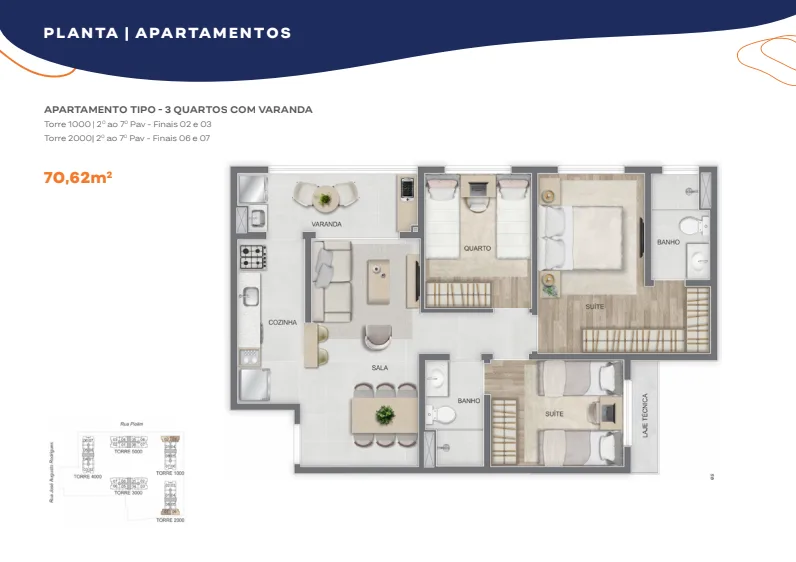 Planta 4: Breeze Inspire Residence, apartamento de alto padrão na Barra da Tijuca, Rio de Janeiro