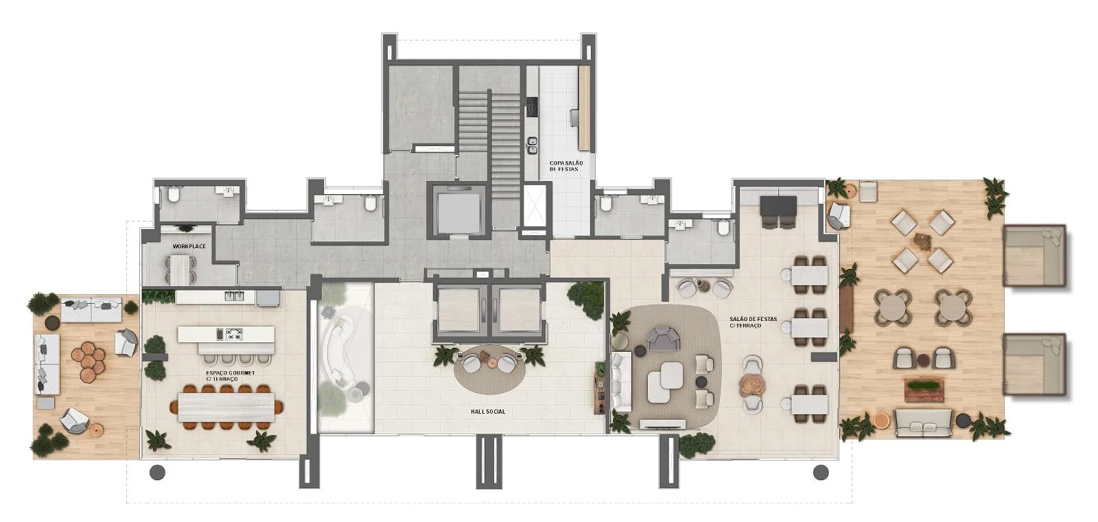 Planta 2: Oceana Golf Residence, apartamento de alto padrão na Barra da Tijuca, Rio de Janeiro
