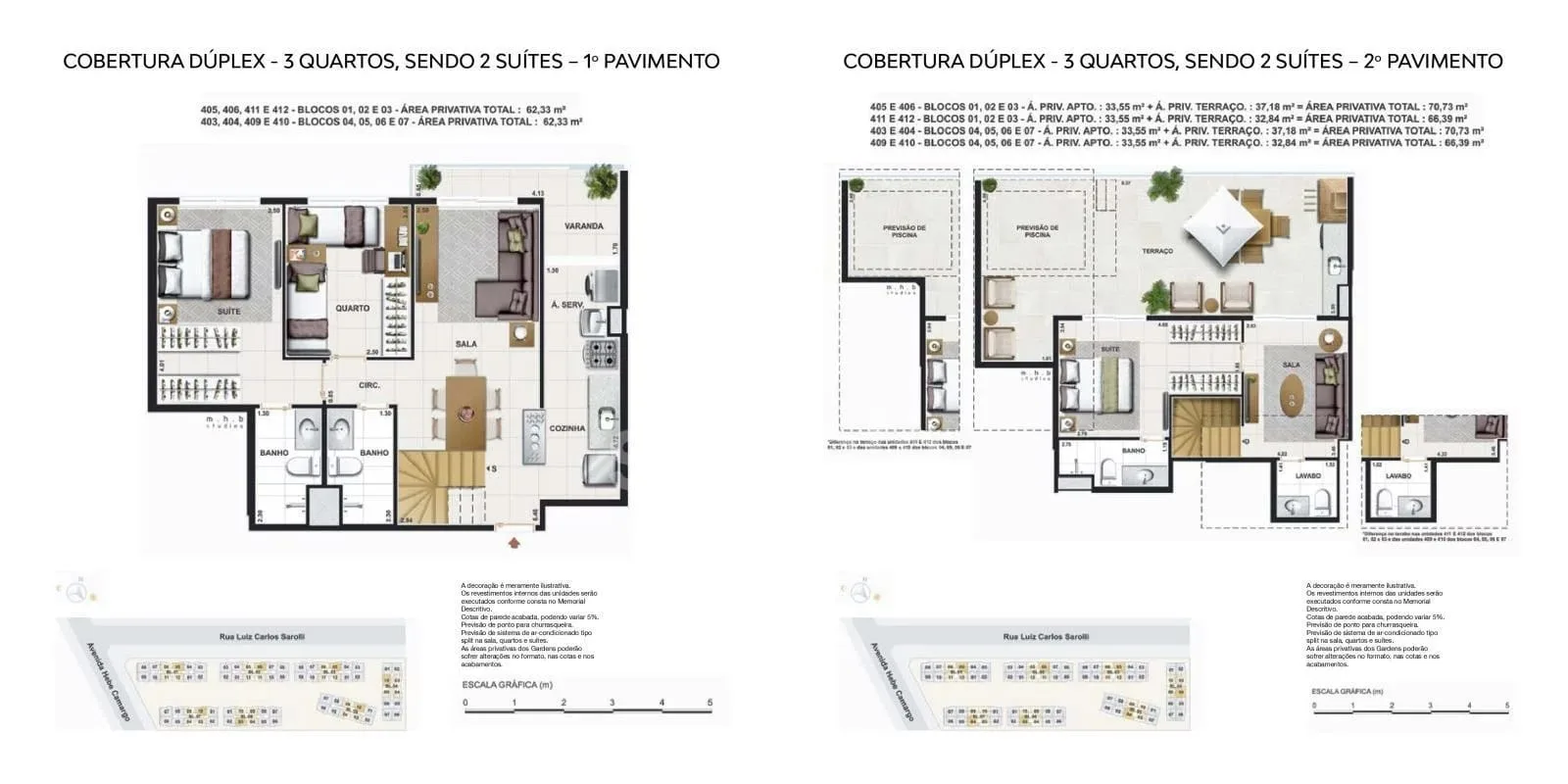 Planta 7: Mare Pontal Oceânico, apartamento de alto padrão no Recreio dos Bandeirantes, Rio de Janeiro