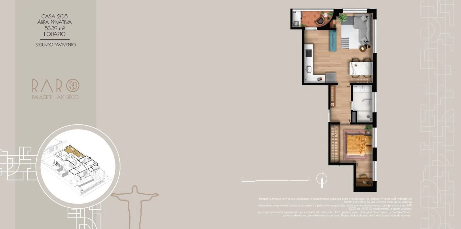 Planta 9: Raro Botafogo, apartamento de alto padrão em Botafogo, Rio de Janeiro
