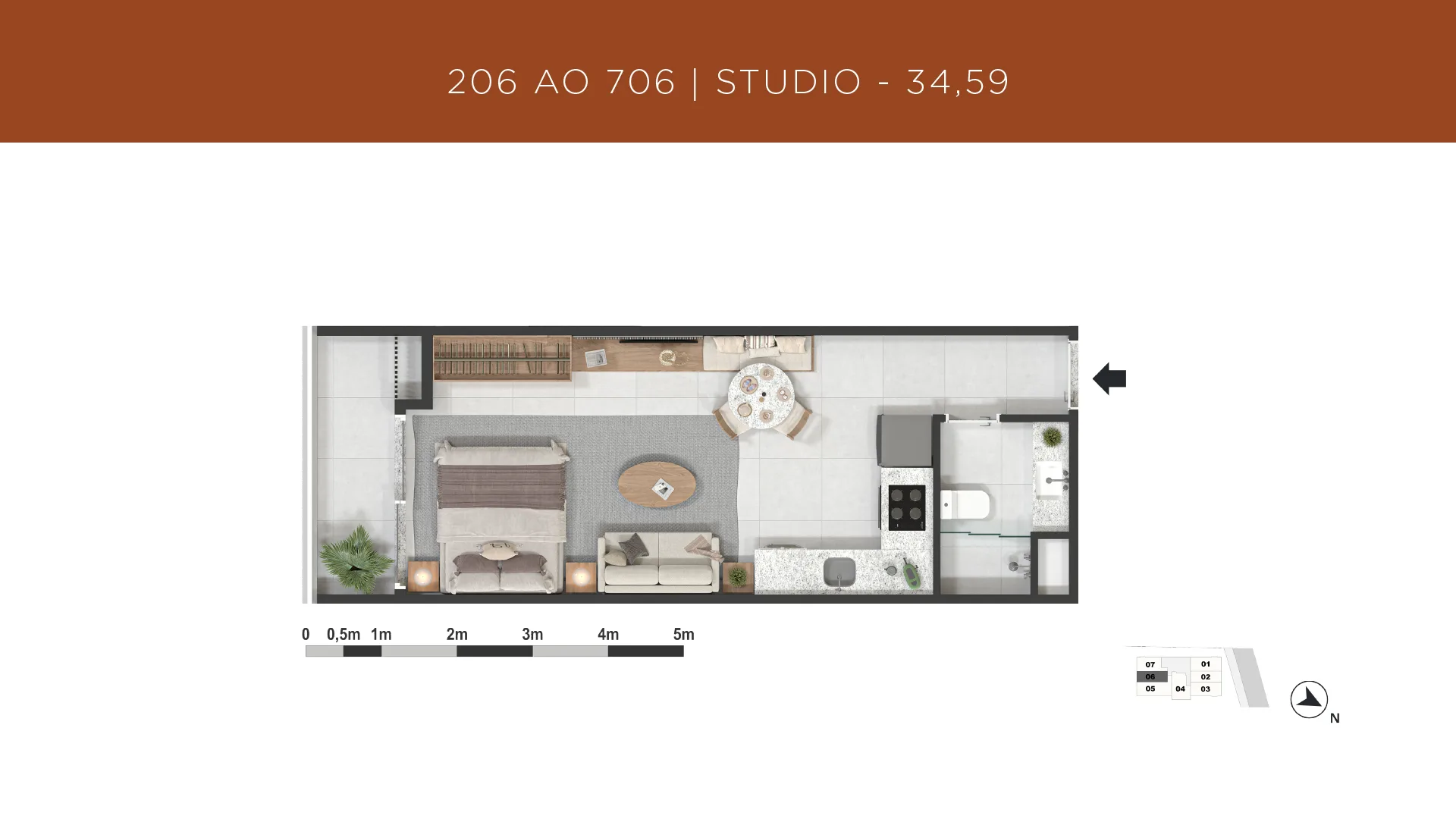 Planta 17: Gávea 99, apartamento de alto padrão na Gávea, Rio de Janeiro