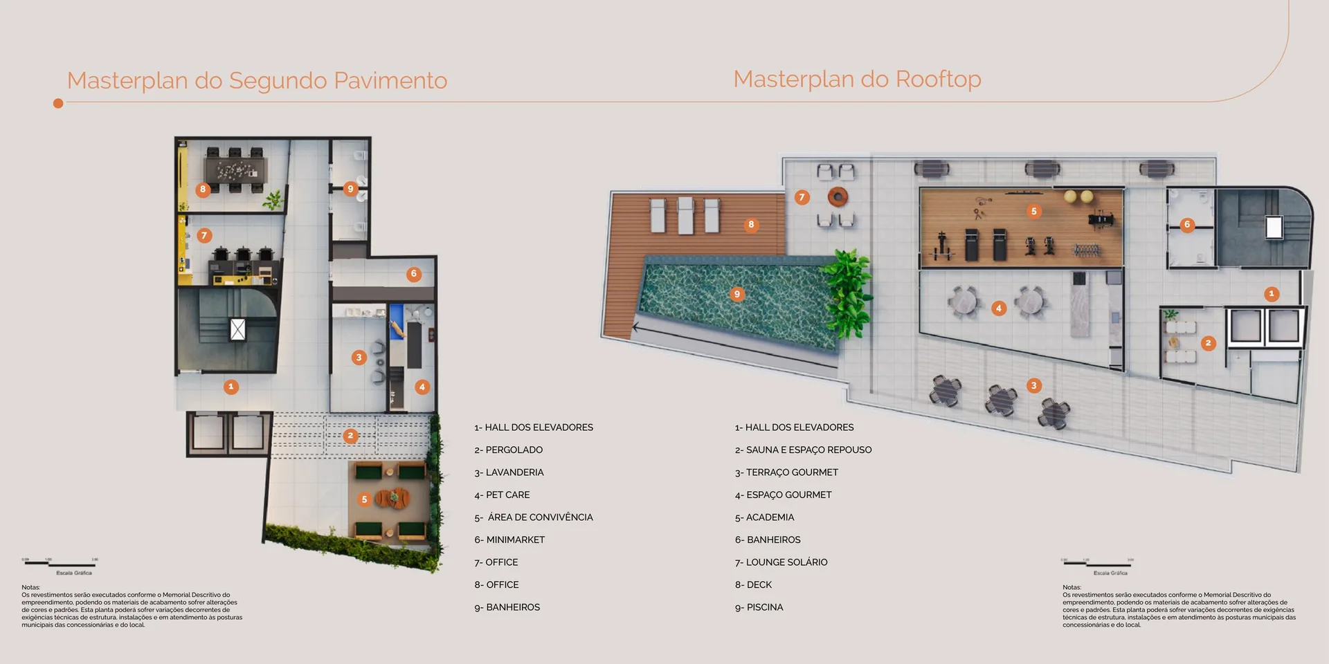Planta 3: Estação Botafogo, studio de alto padrão em Botafogo, Rio de Janeiro