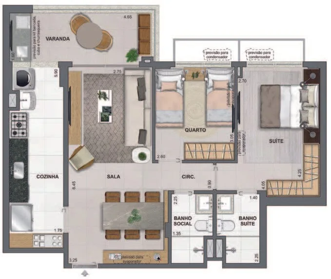 Planta 11: Iconyc By Yoo, apartamento de alto padrão em Botafogo, Rio de Janeiro