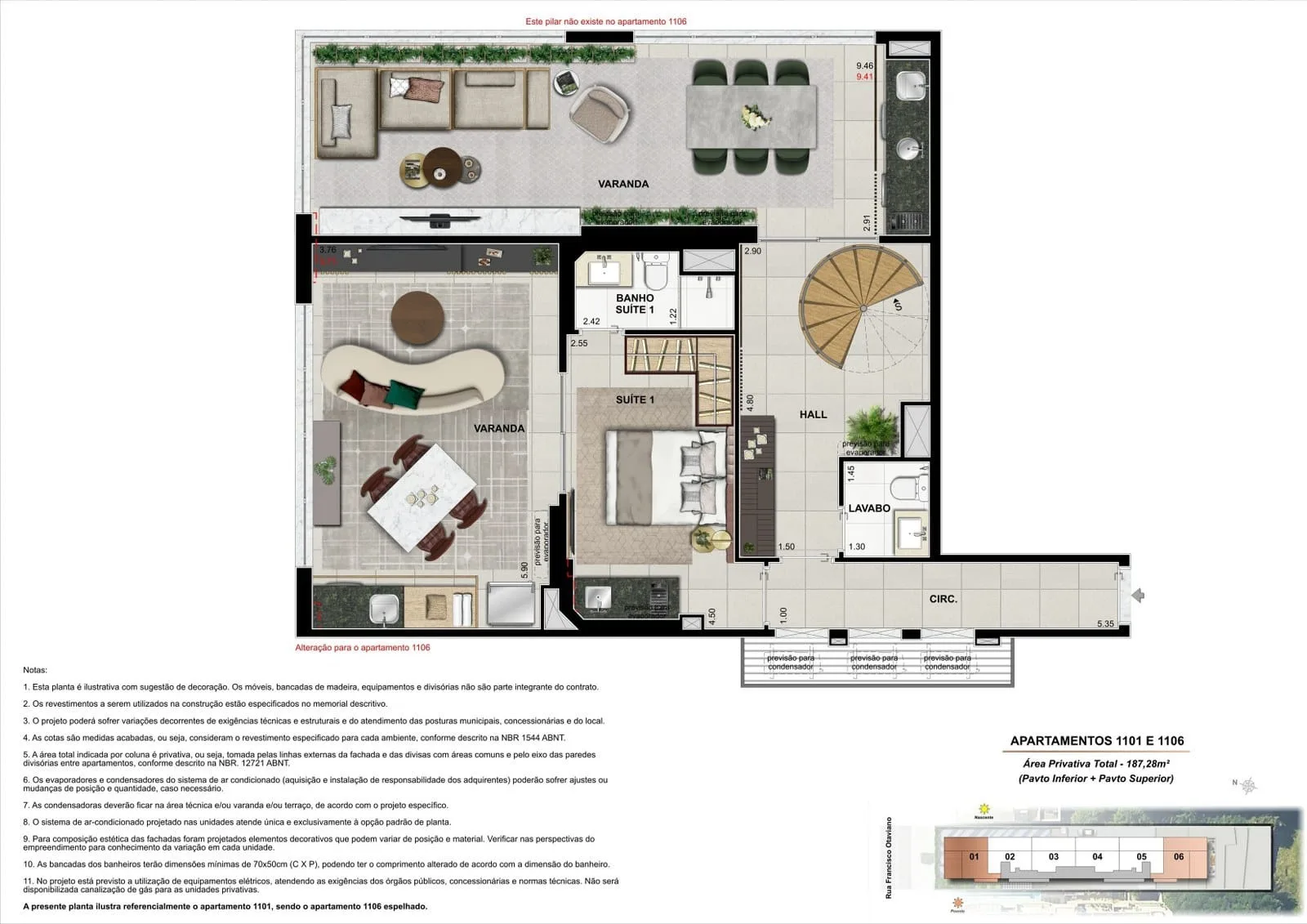 Planta 4: On The Sea, apartamento de alto padrão no Arpoador, Rio de Janeiro