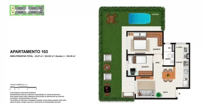 Planta 3: Vitale Eco Vargem Grande, apartamento de alto padrão em Outro, Rio de Janeiro