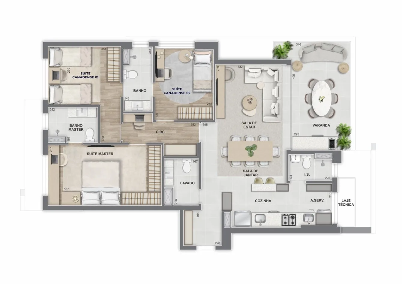 Planta 21: Icon Golf Residence, apartamento de alto padrão na Barra da Tijuca, Rio de Janeiro
