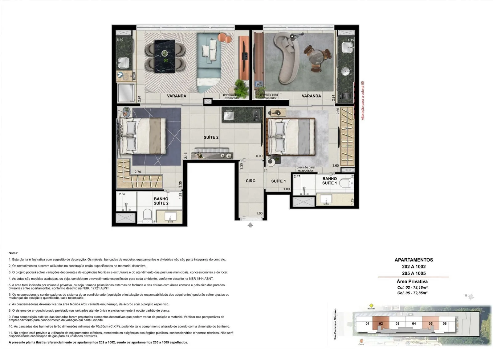 Planta 10: On The Sea, apartamento de alto padrão no Arpoador, Rio de Janeiro