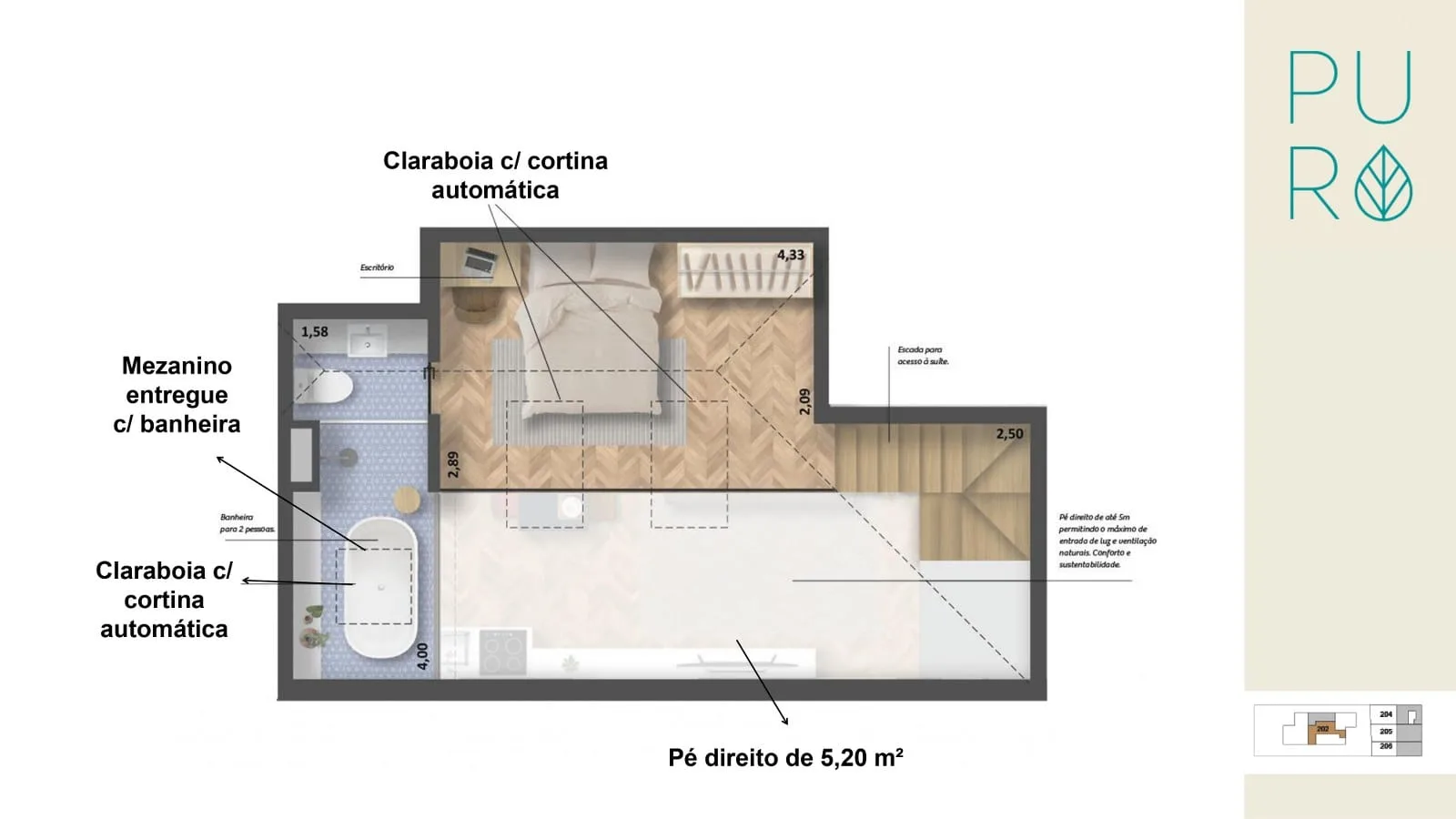 Planta 11: Puro Jardim Botânico, casa de alto padrão no Jardim Botânico, Rio de Janeiro