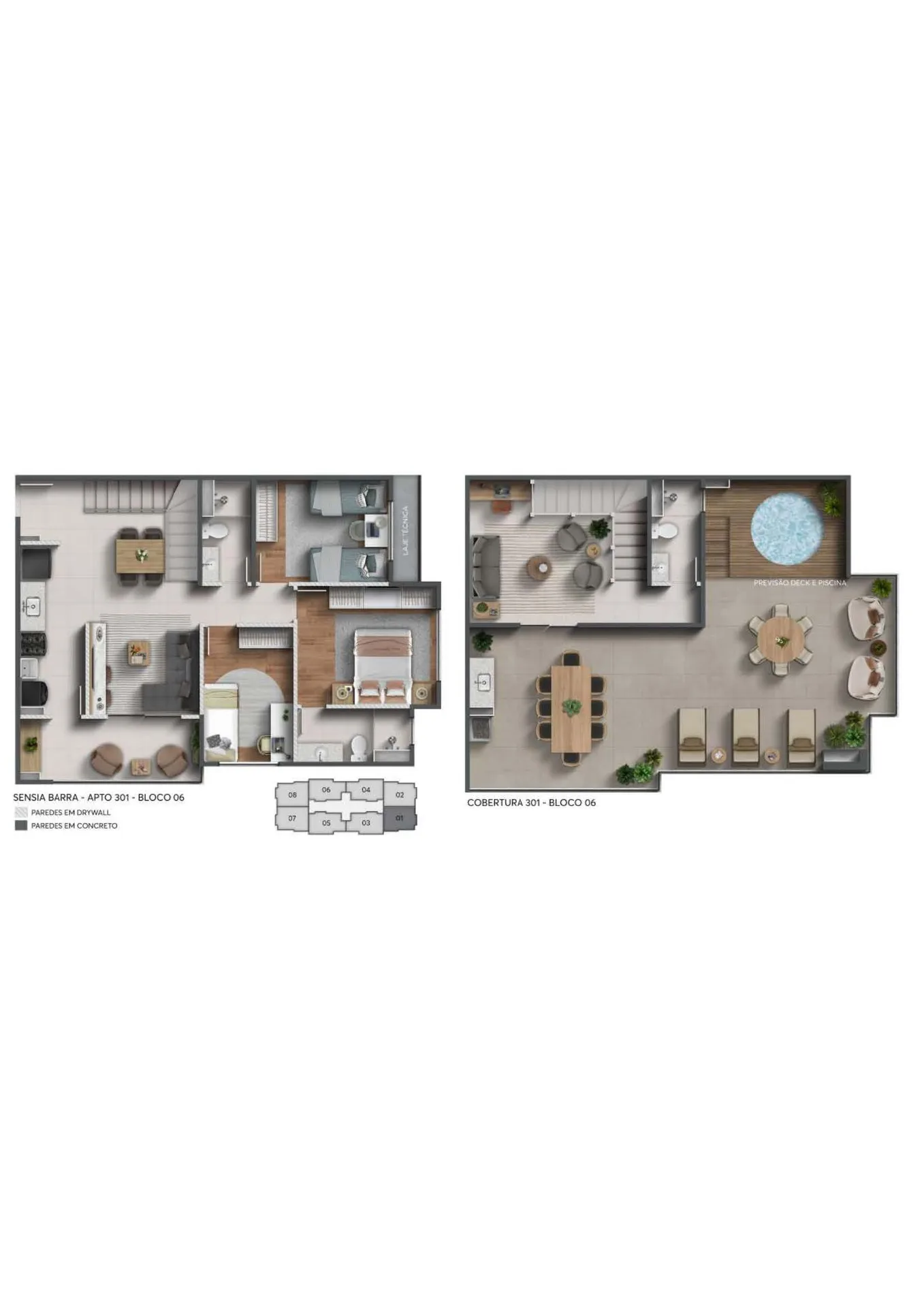 Planta 2: Sensia Barra, apartamento de alto padrão na Barra da Tijuca, Rio de Janeiro