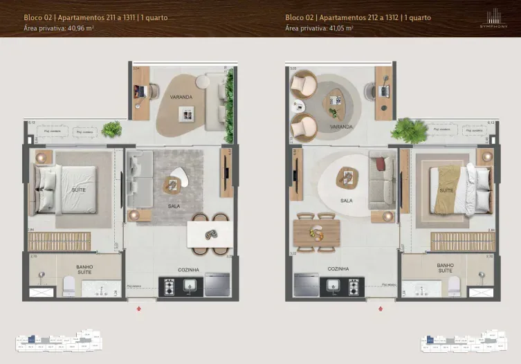 Planta 23: Symphony Residences Flamengo, apartamento de alto padrão no Flamengo, Rio de Janeiro