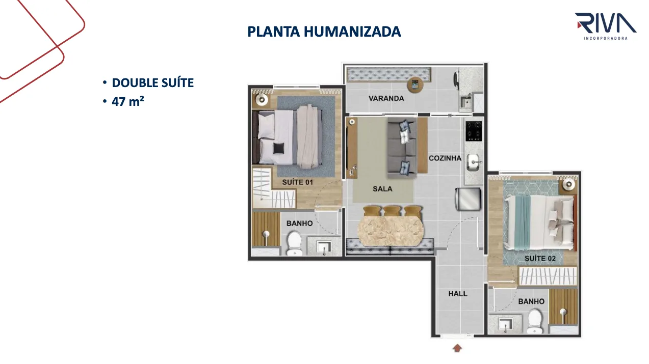 Planta 4: Ilha Stay Home Resort, apartamento de alto padrão na Barra Olímpica, Rio de Janeiro