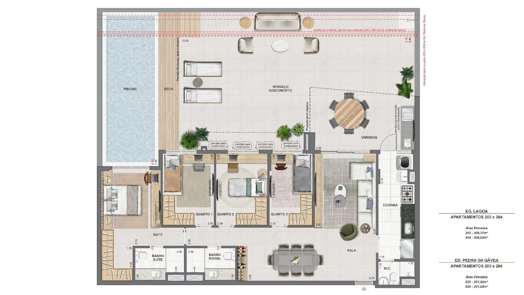 Planta 6: Endless Peninsula, apartamento de alto padrão na Barra da Tijuca, Rio de Janeiro