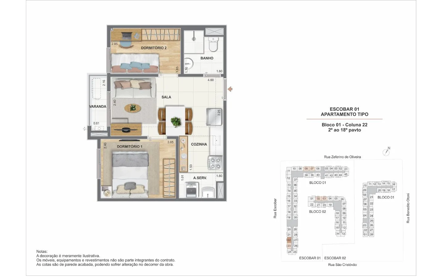 Planta 9: Luzes do Rio Porto Maravilha, apartamento de alto padrão no Centro, Rio de Janeiro