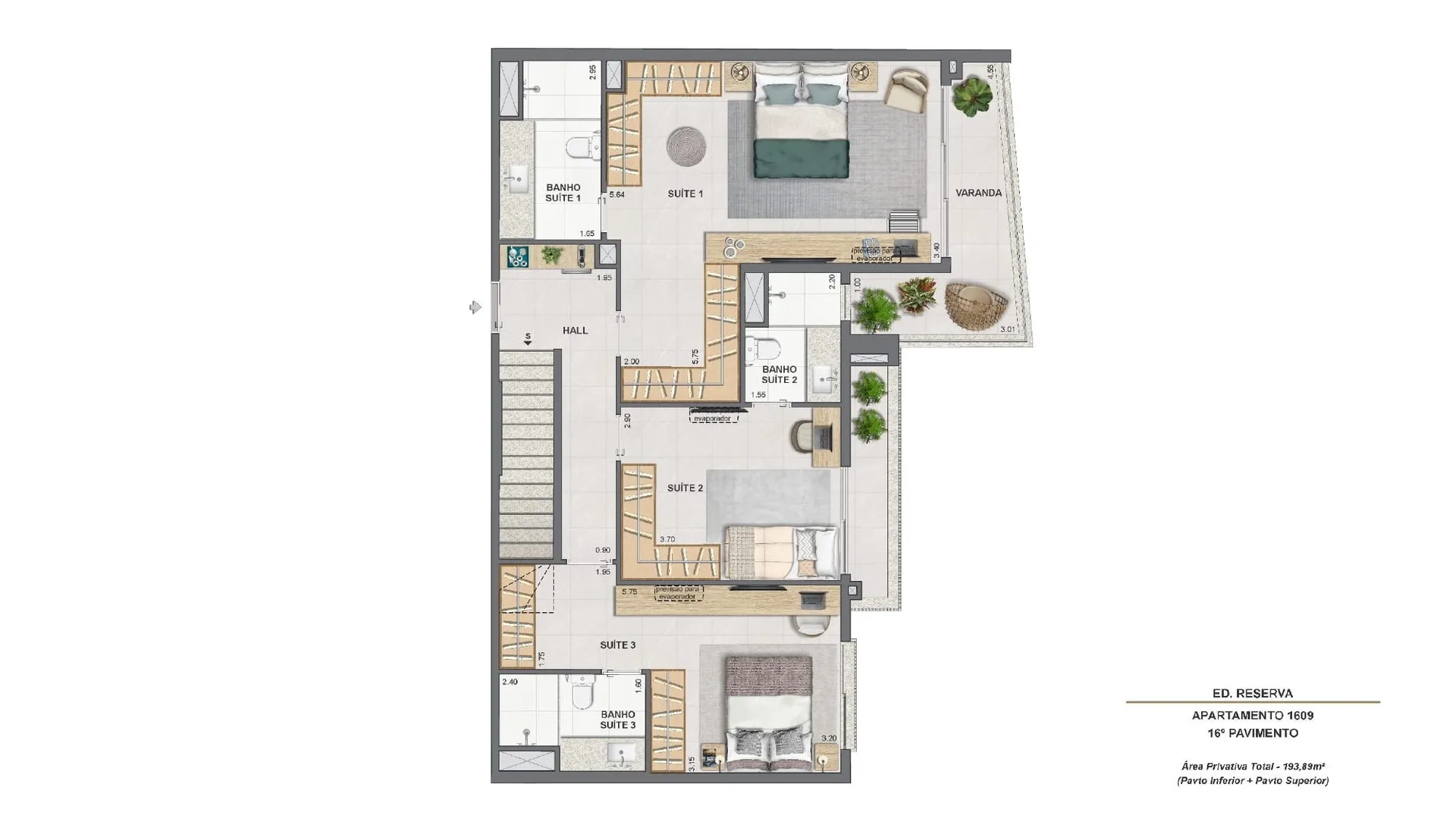 Planta 39: Endless Peninsula, apartamento de alto padrão na Barra da Tijuca, Rio de Janeiro