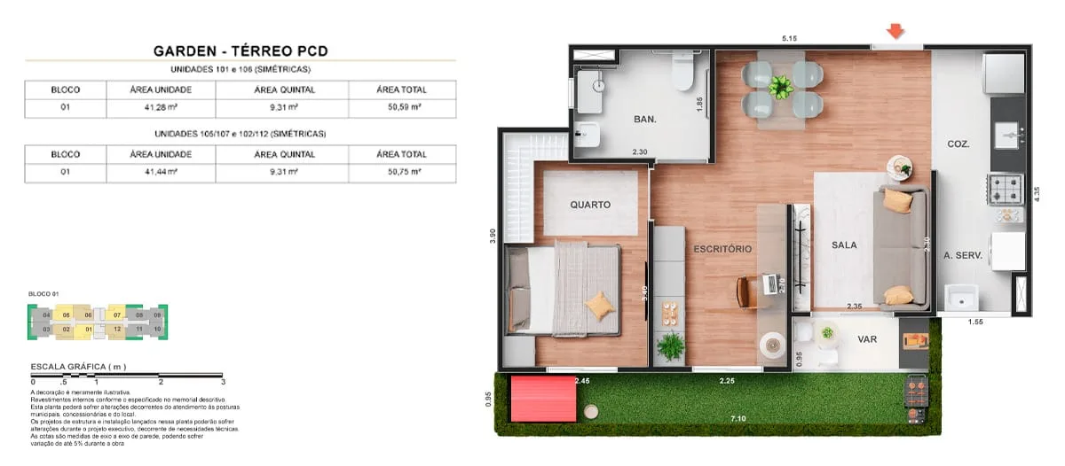 Planta 12: Vitale Sky Clube Residencial, apartamento de alto padrão em Outro, Rio de Janeiro