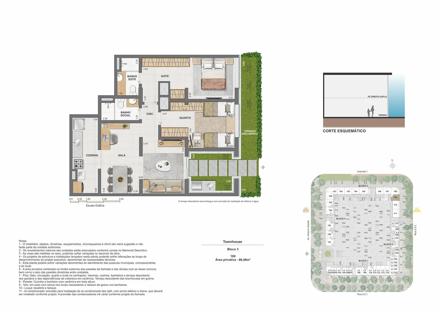 Planta 20: Arte Wood Residences, apartamento de alto padrão na Barra Olímpica, Rio de Janeiro