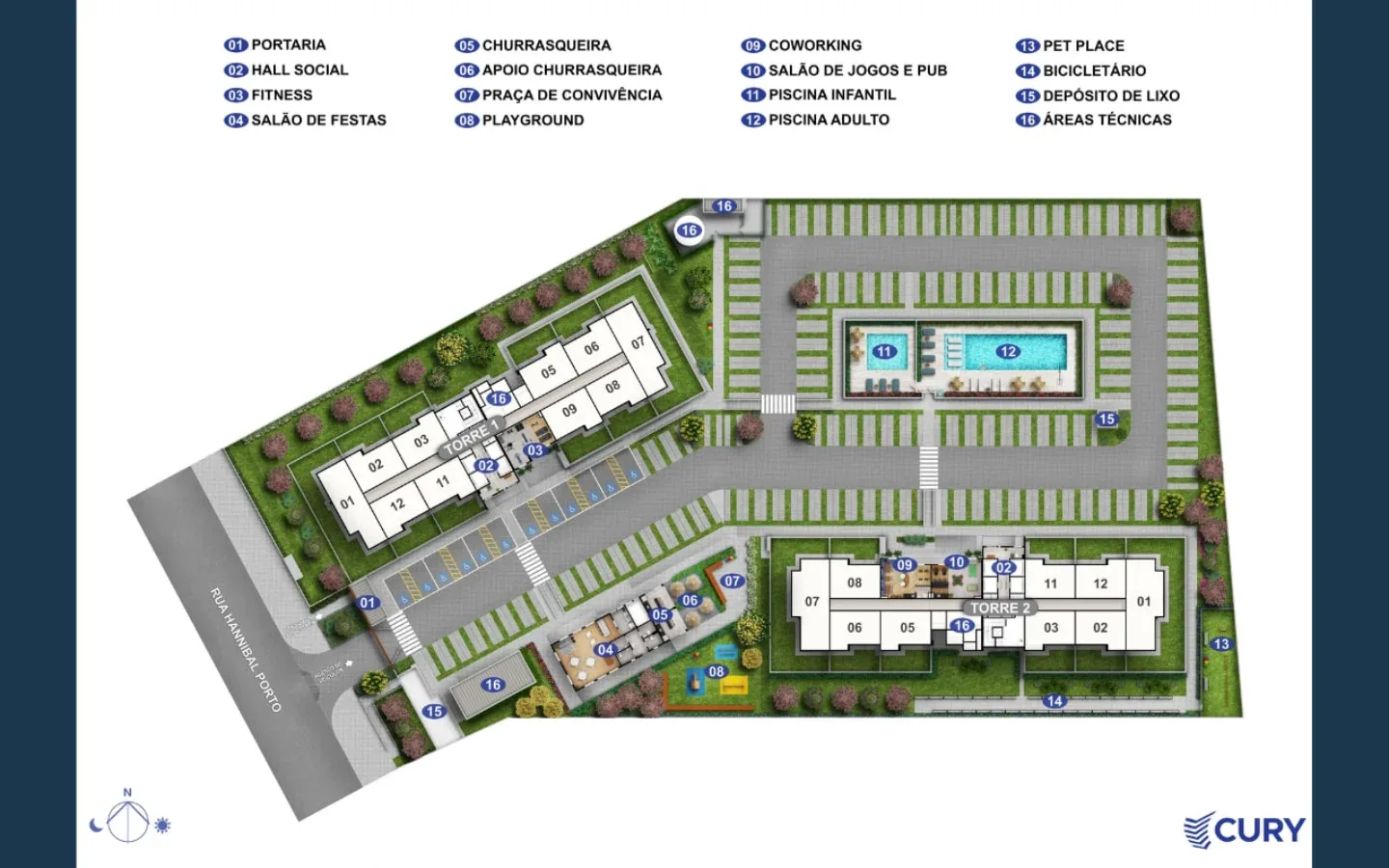 Planta 1: Nova Norte Samba Residencial, apartamento de alto padrão em Outro, Rio de Janeiro