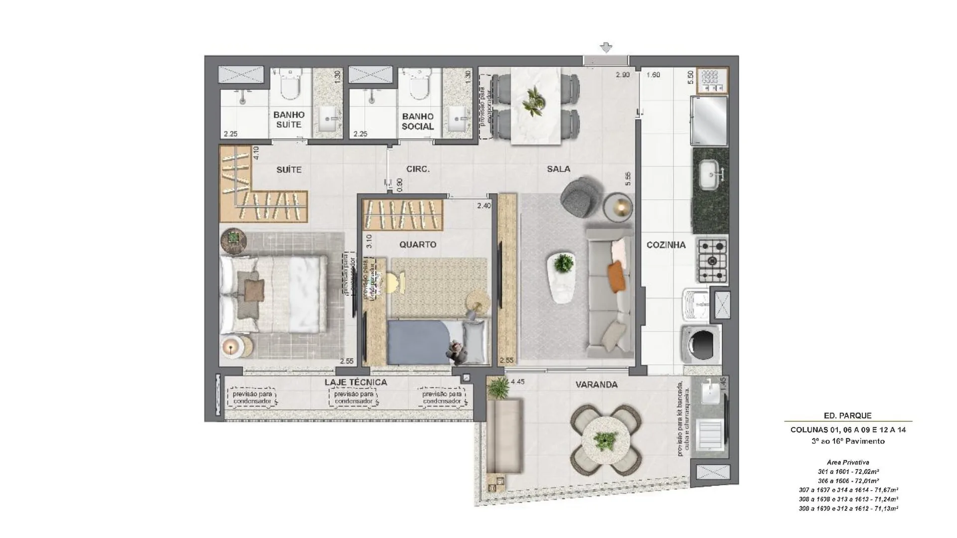 Planta 43: Endless Peninsula, apartamento de alto padrão na Barra da Tijuca, Rio de Janeiro