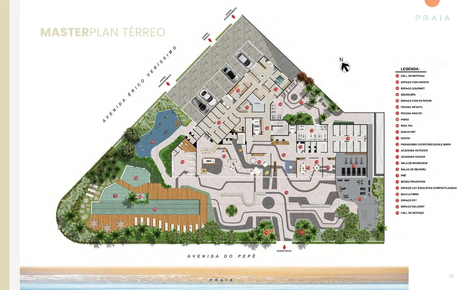 Planta 10: Praia Residencial Mar, apartamento de alto padrão na Barra da Tijuca, Rio de Janeiro