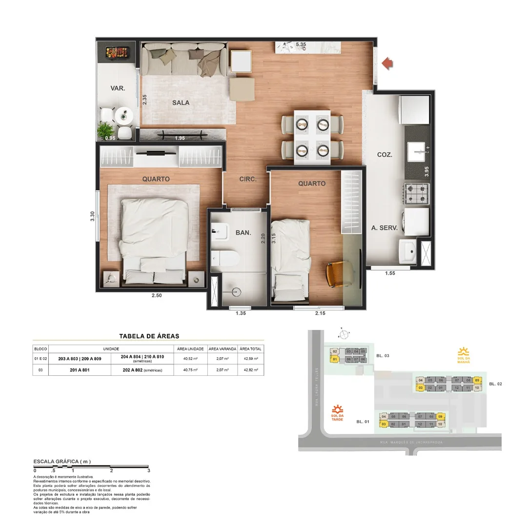 Planta 12: Vitale Walk Residencial, apartamento de alto padrão em Outro, Rio de Janeiro
