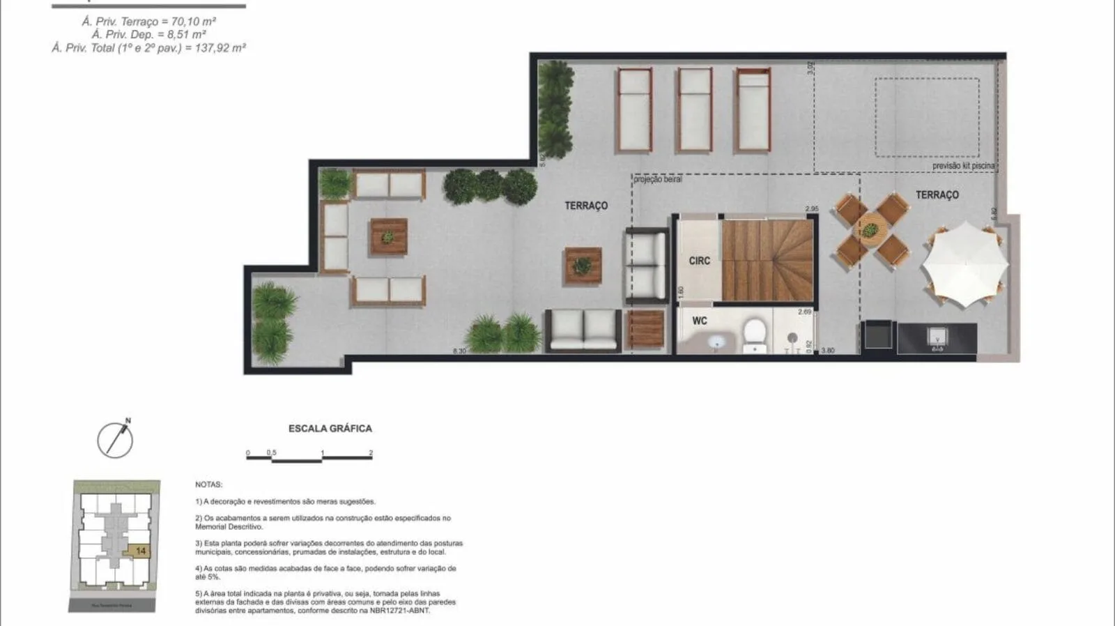 Planta 5: Mode Freguesia, apartamento de alto padrão em Outro, Rio de Janeiro