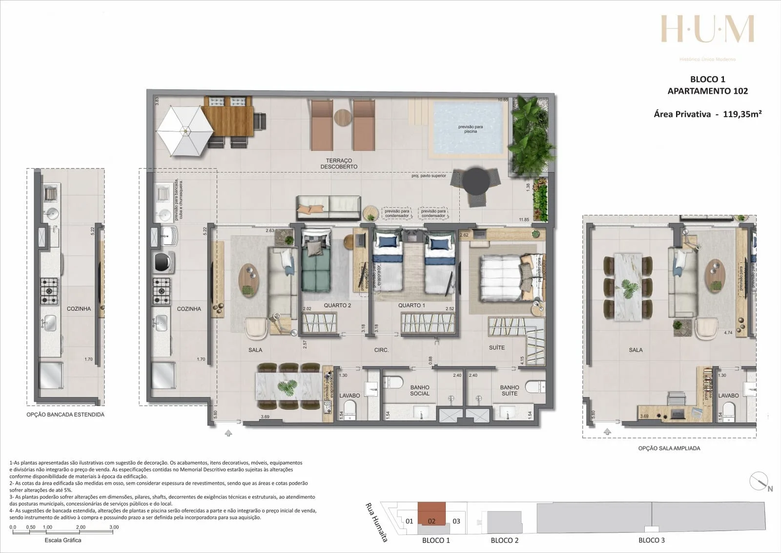 Planta 4: Hum Humaitá, apartamento de alto padrão em Outro, Rio de Janeiro