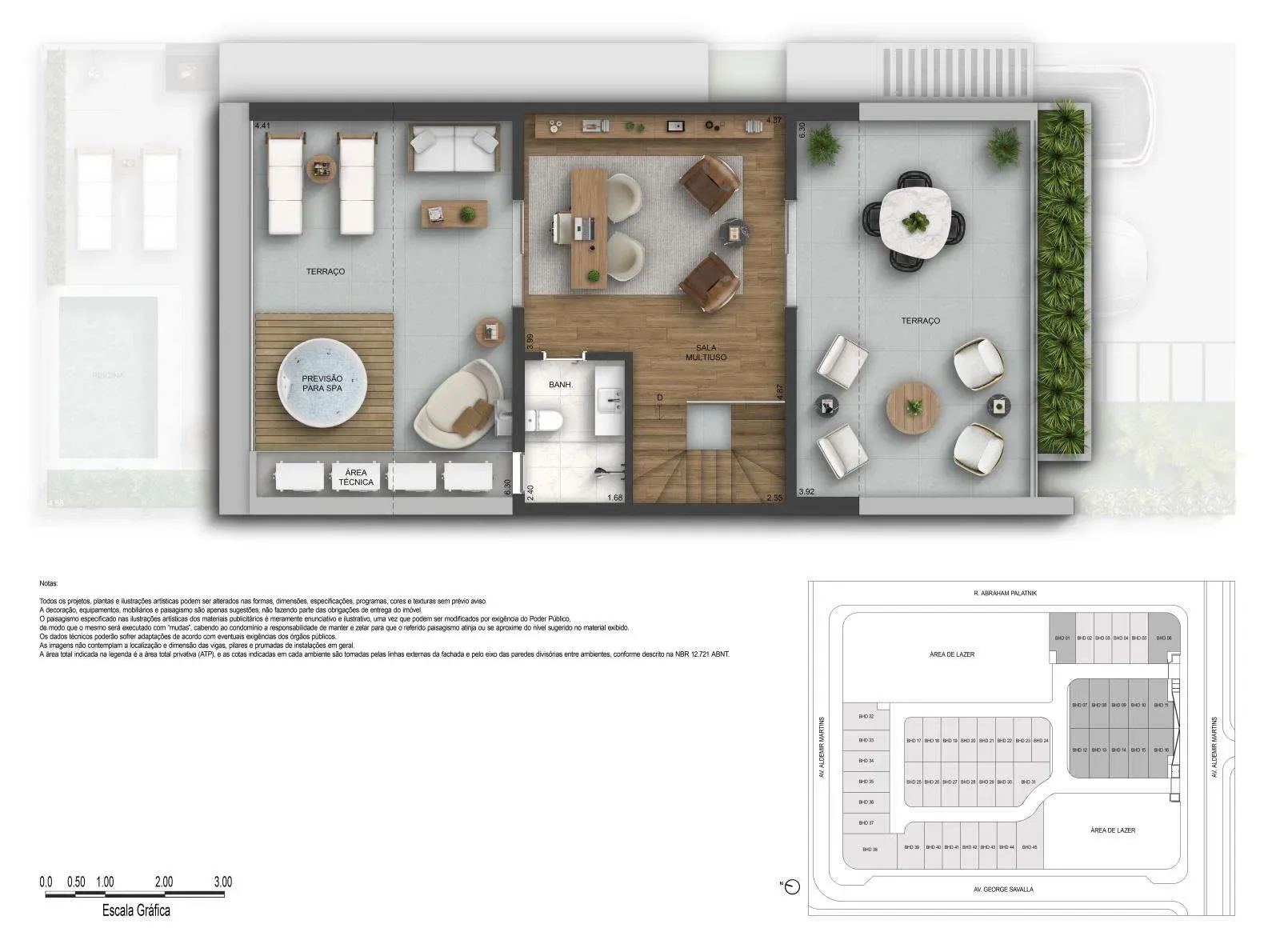 Planta 6: Barra Home Design, casa de alto padrão na Barra da Tijuca, Rio de Janeiro