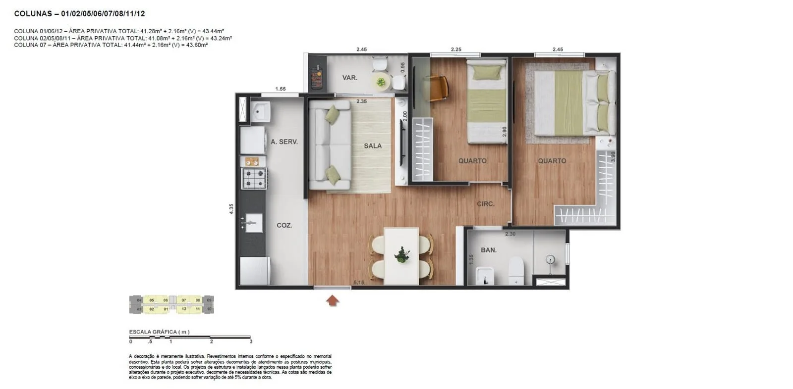 Planta 4: Vitale View Clube Residencial, apartamento de alto padrão em Outro, Rio de Janeiro