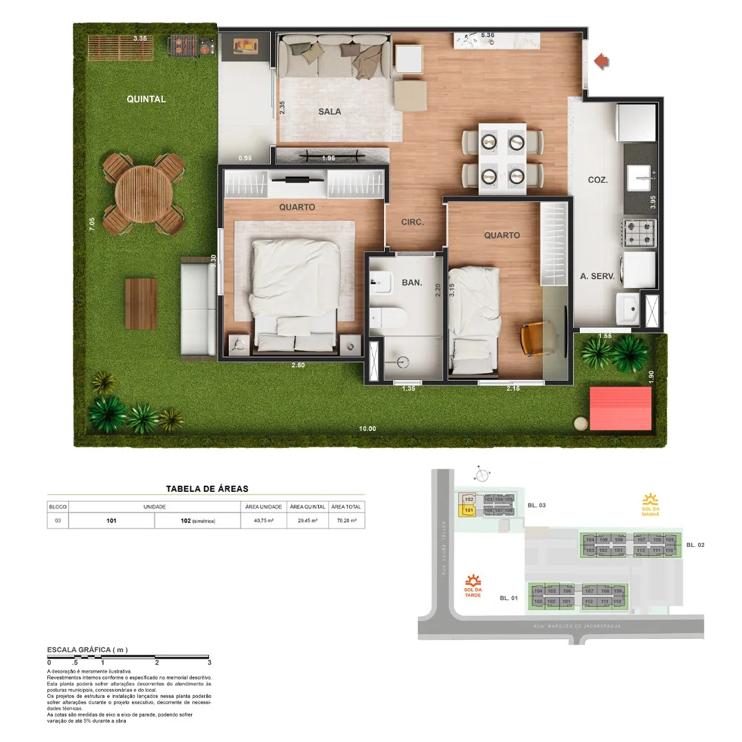 Planta 10: Vitale Walk Residencial, apartamento de alto padrão em Outro, Rio de Janeiro