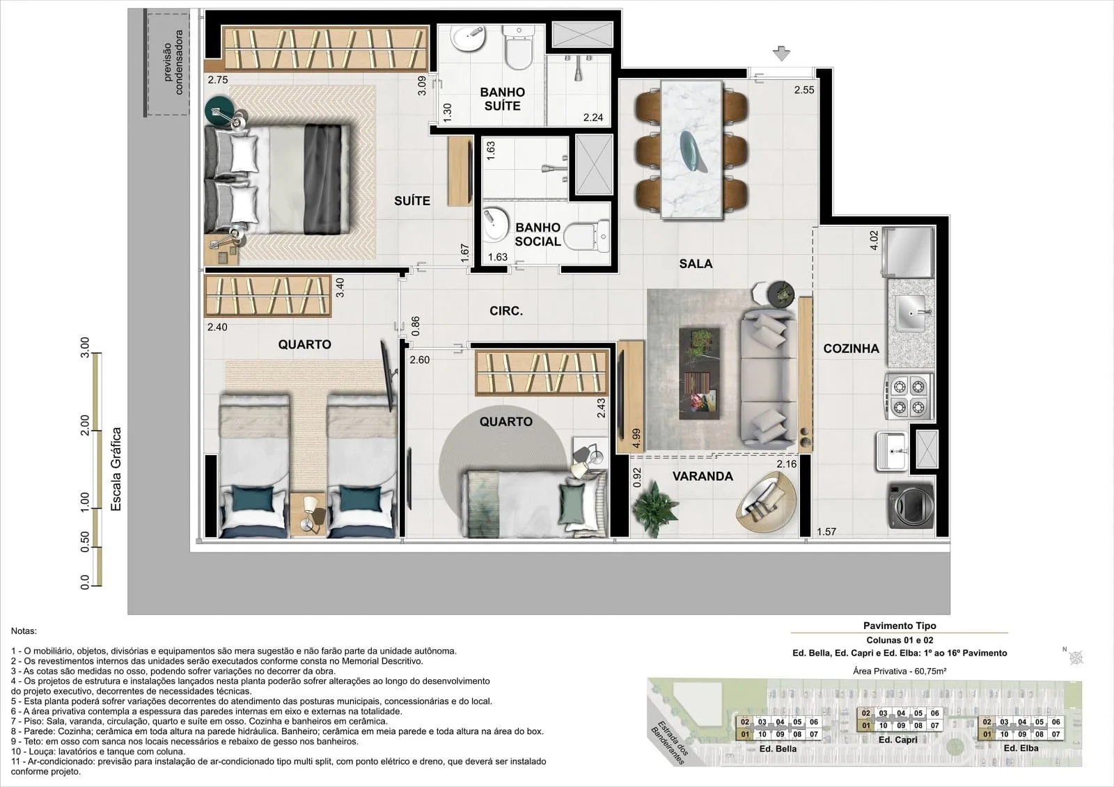 Planta 28: Murano Residencial, apartamento de alto padrão na Barra Olímpica, Rio de Janeiro