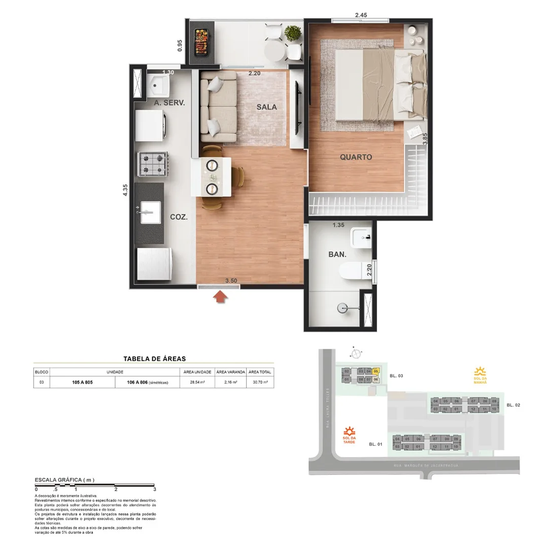 Planta 14: Vitale Walk Residencial, apartamento de alto padrão em Outro, Rio de Janeiro