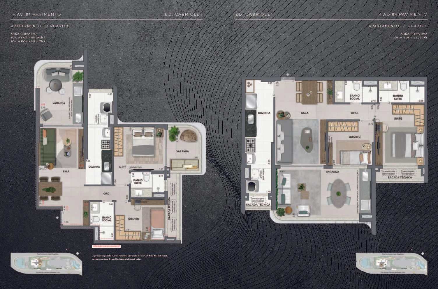 Planta 3: Coupe Tower RJZ Cyrela, apartamento de alto padrão na Barra da Tijuca, Rio de Janeiro