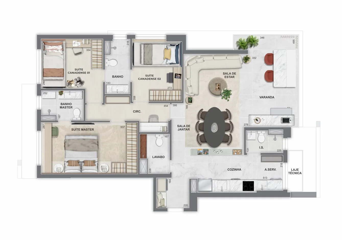 Planta 12: Icon Golf Residence, apartamento de alto padrão na Barra da Tijuca, Rio de Janeiro