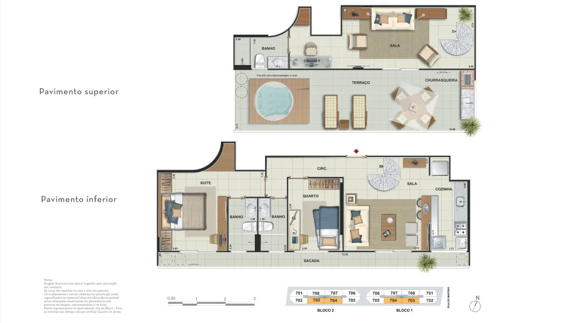 Planta 6: Innovita Tijuca, apartamento de alto padrão na Tijuca, Rio de Janeiro
