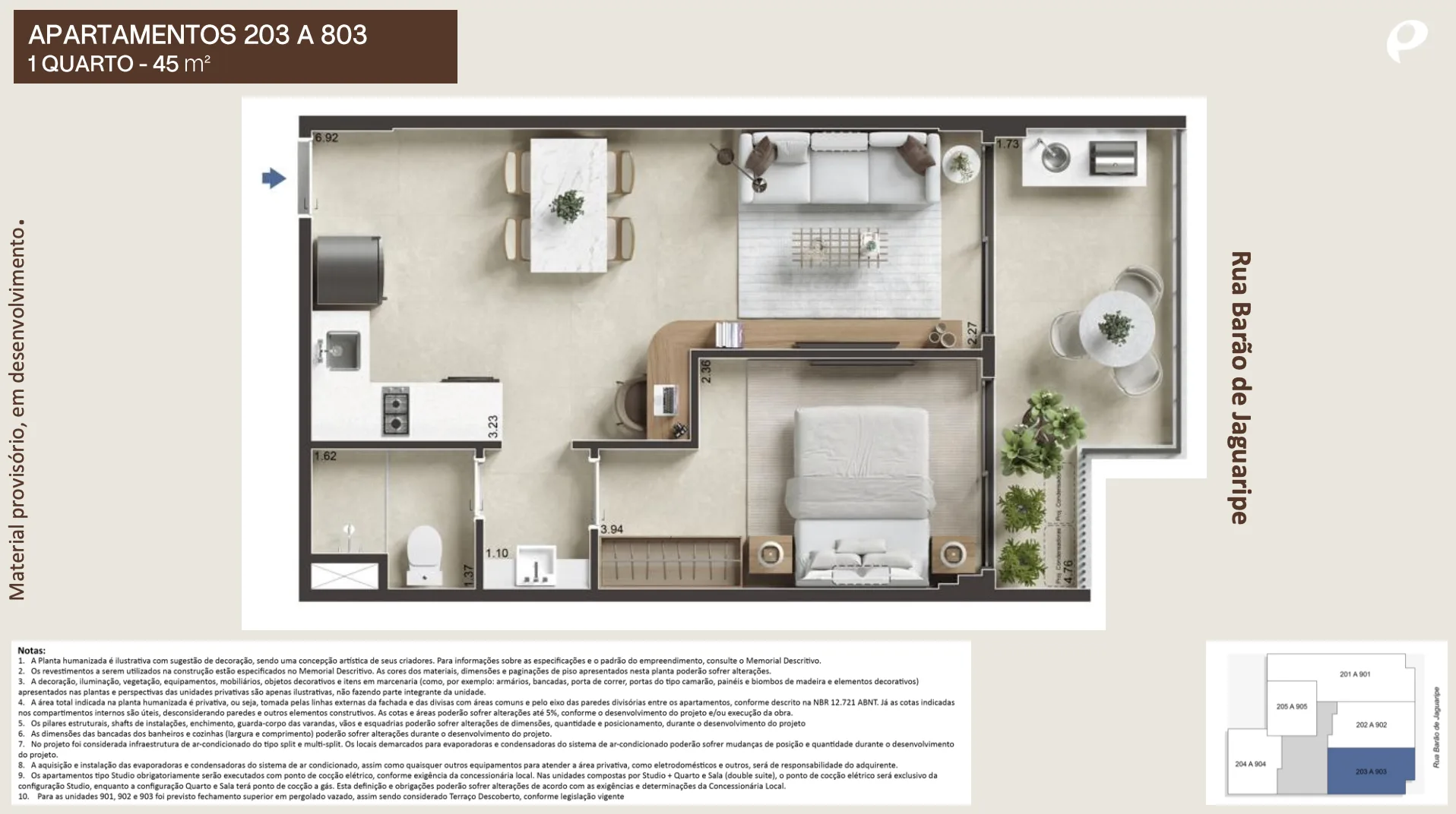 Planta 2: Jaguaripe 289 Ipanema, apartamento de alto padrão em Ipanema, Rio de Janeiro