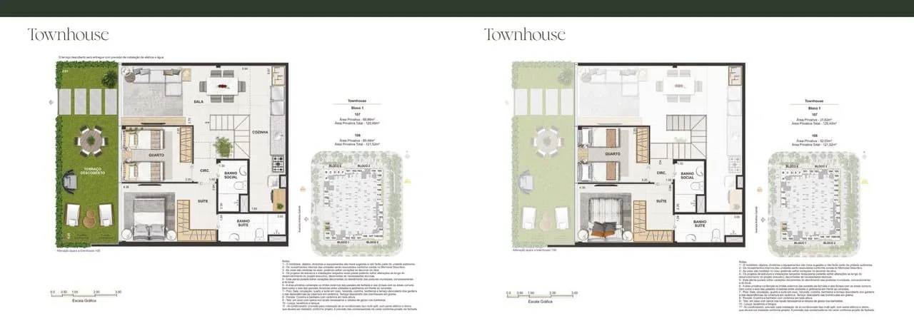Planta 6: Arte Jardim Residencial, studio de alto padrão na Barra da Tijuca, Rio de Janeiro