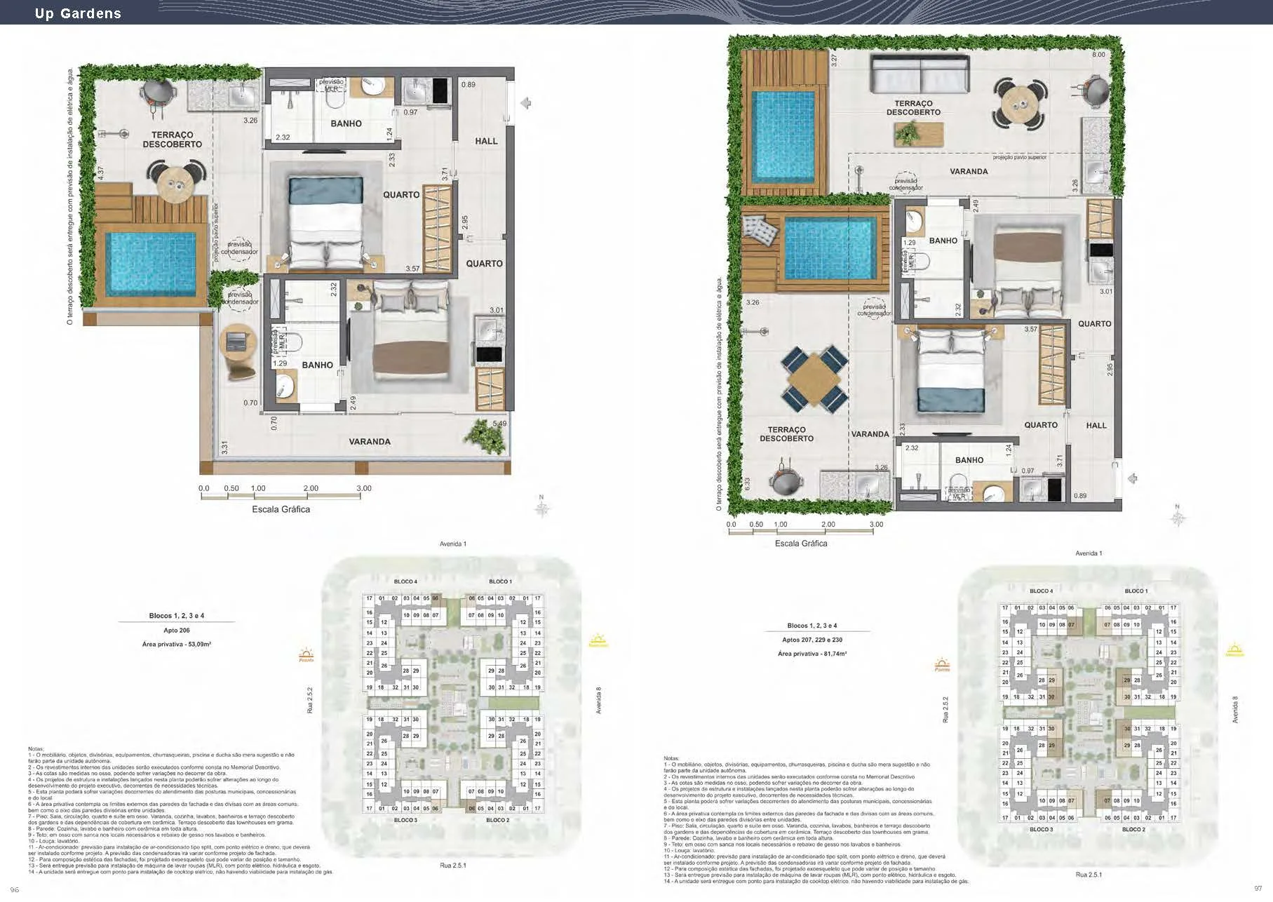 Planta 6: Arte Wave Residences, studio de alto padrão na Barra da Tijuca, Rio de Janeiro