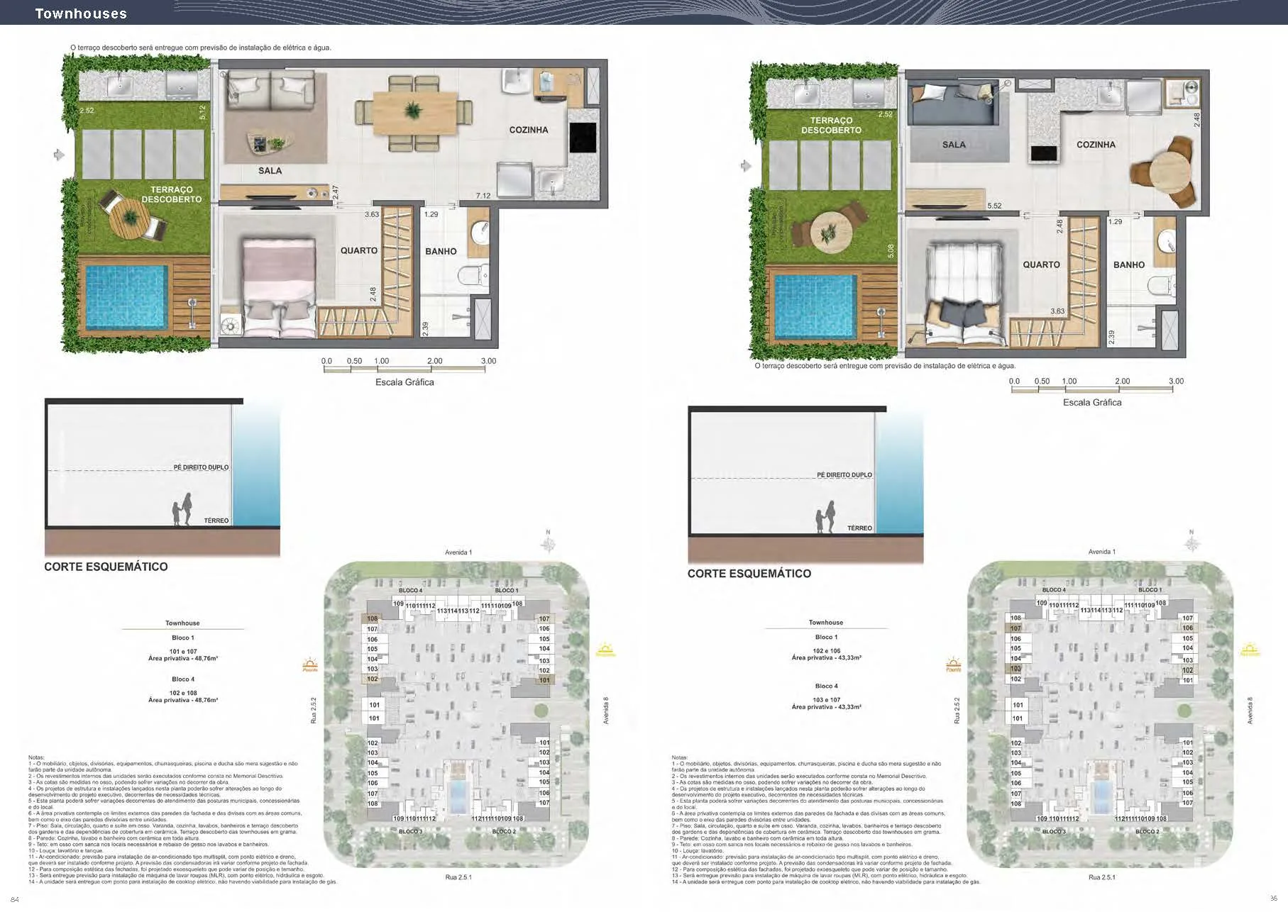 Planta 1: Arte Wave Residences, studio de alto padrão na Barra da Tijuca, Rio de Janeiro