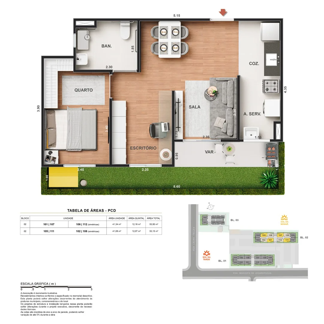 Planta 8: Vitale Walk Residencial, apartamento de alto padrão em Outro, Rio de Janeiro