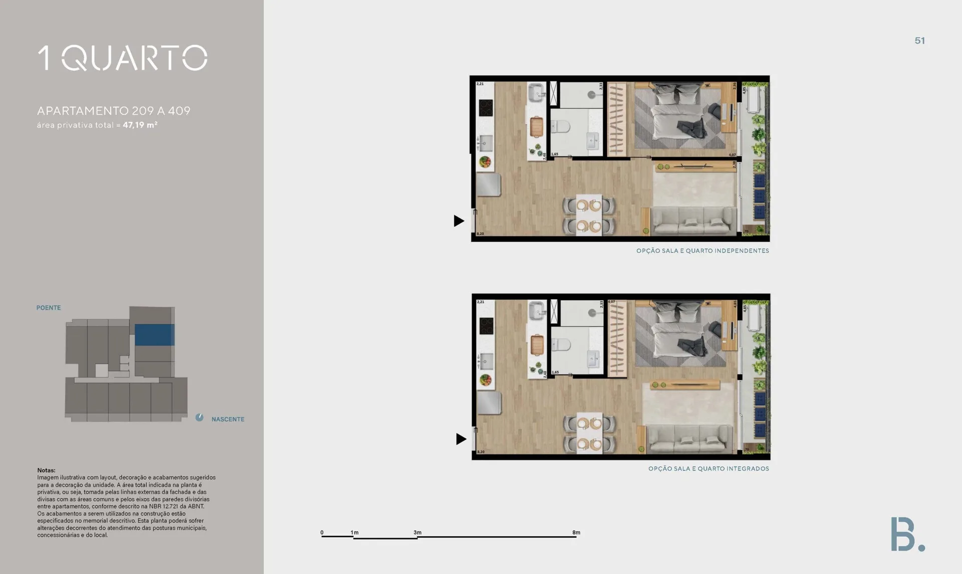 Planta 14: B.Lar Laranjeiras, apartamento de alto padrão em Laranjeiras, Rio de Janeiro