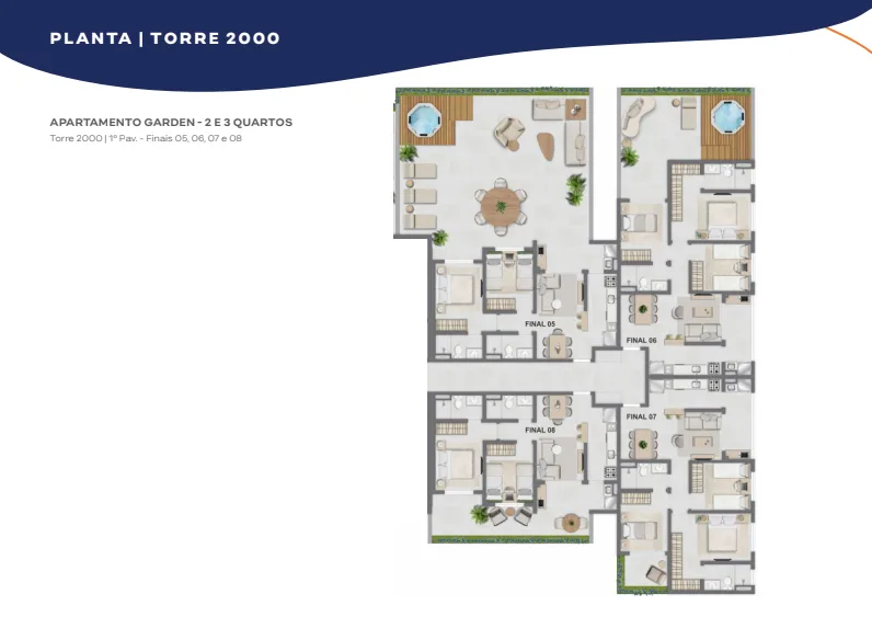 Planta 9: Breeze Inspire Residence, apartamento de alto padrão na Barra da Tijuca, Rio de Janeiro