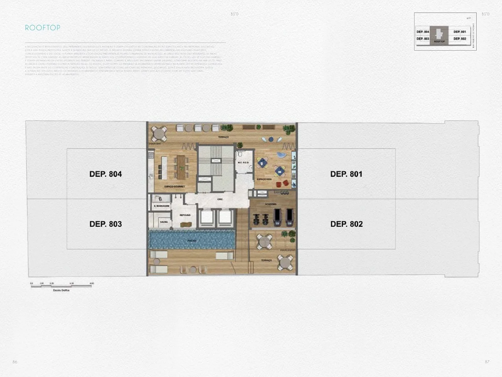 Planta 17: Nove Ipanema Mozak, apartamento de alto padrão em Ipanema, Rio de Janeiro