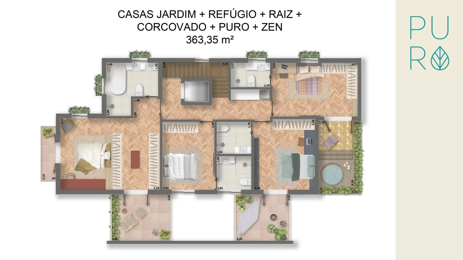 Planta 22: Puro Jardim Botânico, casa de alto padrão no Jardim Botânico, Rio de Janeiro