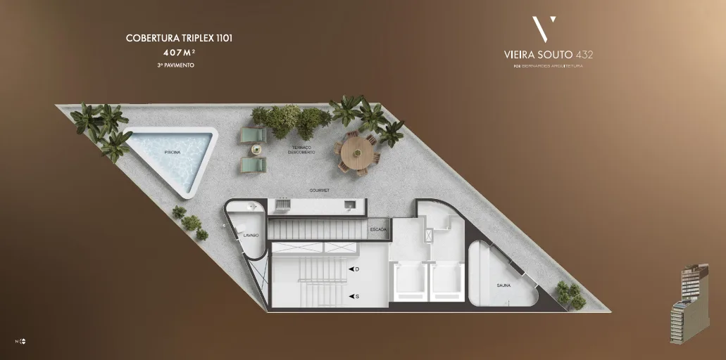 Planta 12: Vieira Souto 432, apartamento de alto padrão em Ipanema, Rio de Janeiro