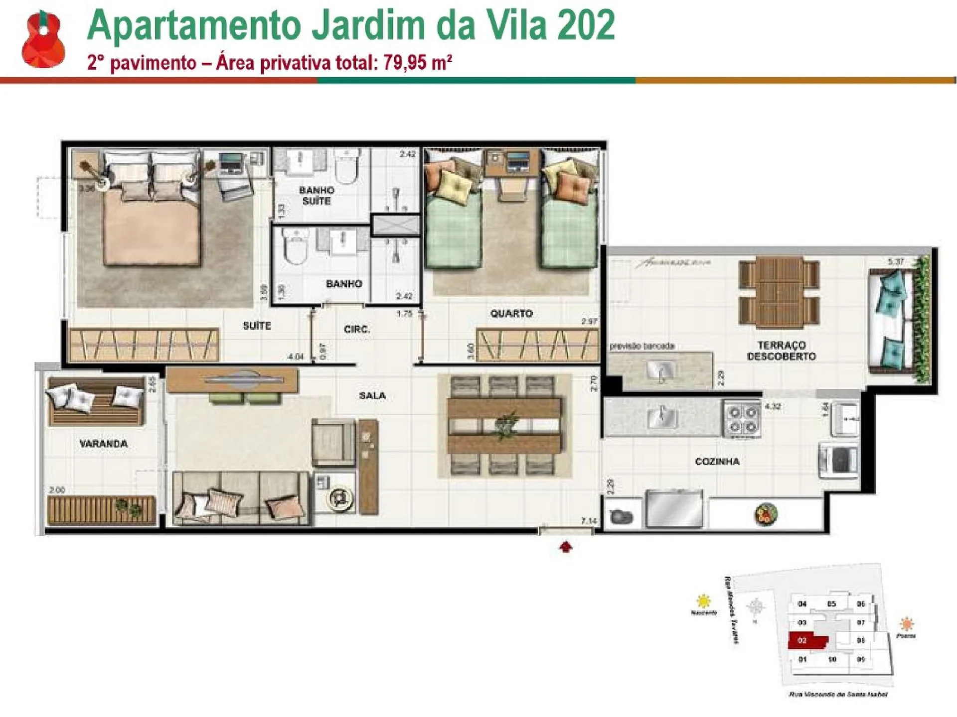 Planta 2: Vila Bela Residencial, apartamento de alto padrão em Outro, Rio de Janeiro