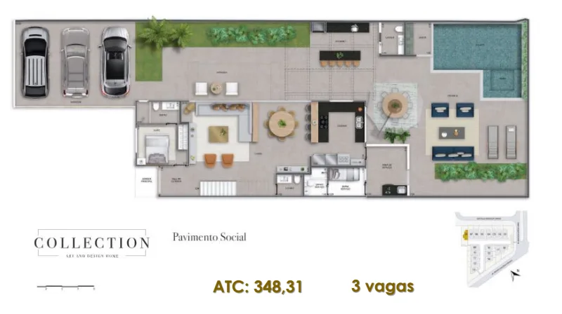 Planta 4: Collection Art and Design Home, casa de alto padrão na Barra da Tijuca, Rio de Janeiro
