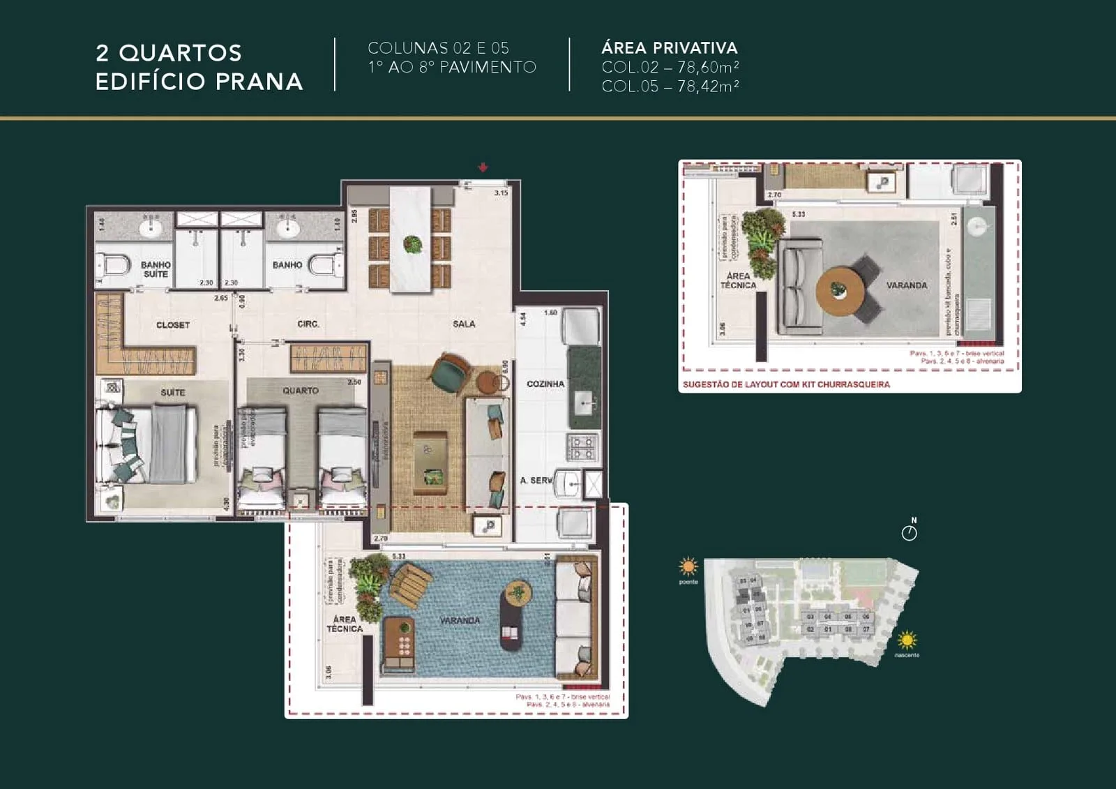 Planta 2: Mudrá Full Living, apartamento de alto padrão na Barra da Tijuca, Rio de Janeiro