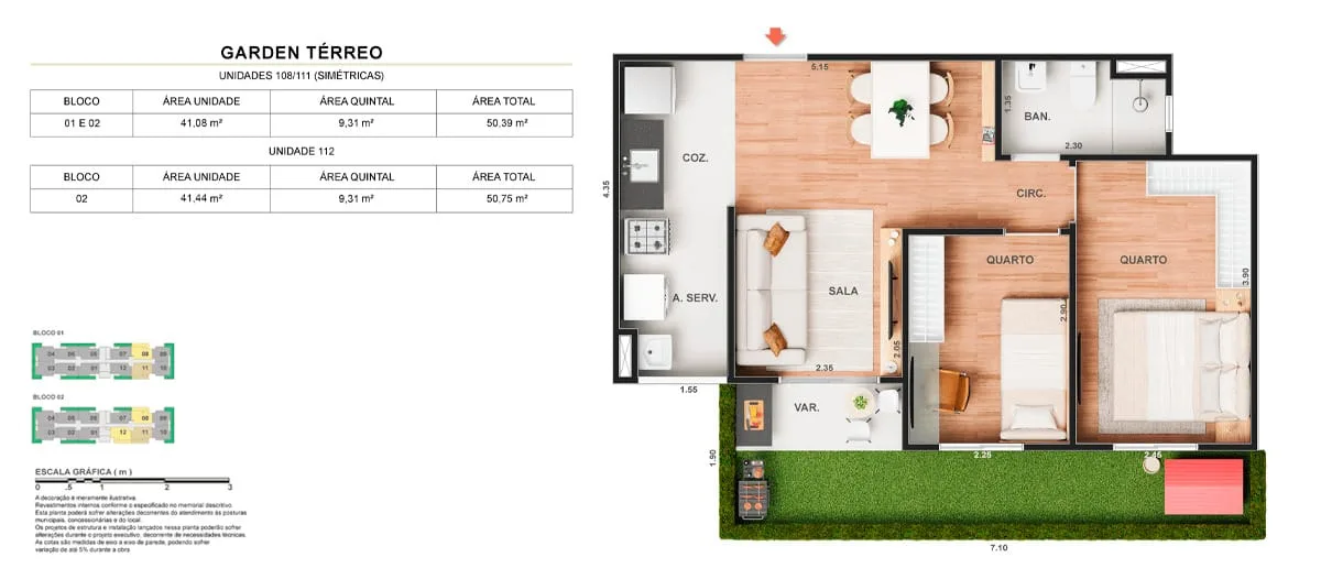Planta 15: Vitale Sky Clube Residencial, apartamento de alto padrão em Outro, Rio de Janeiro