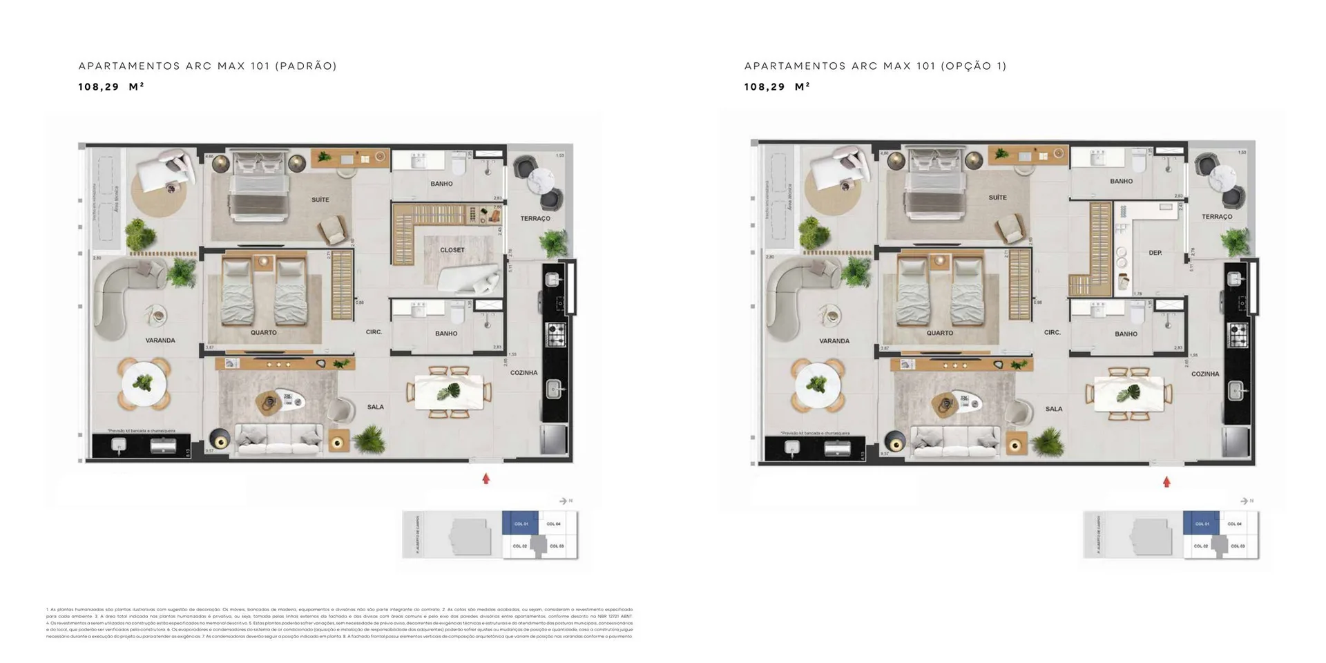 Planta 3: Arc Ipanema, apartamento de alto padrão em Ipanema, Rio de Janeiro