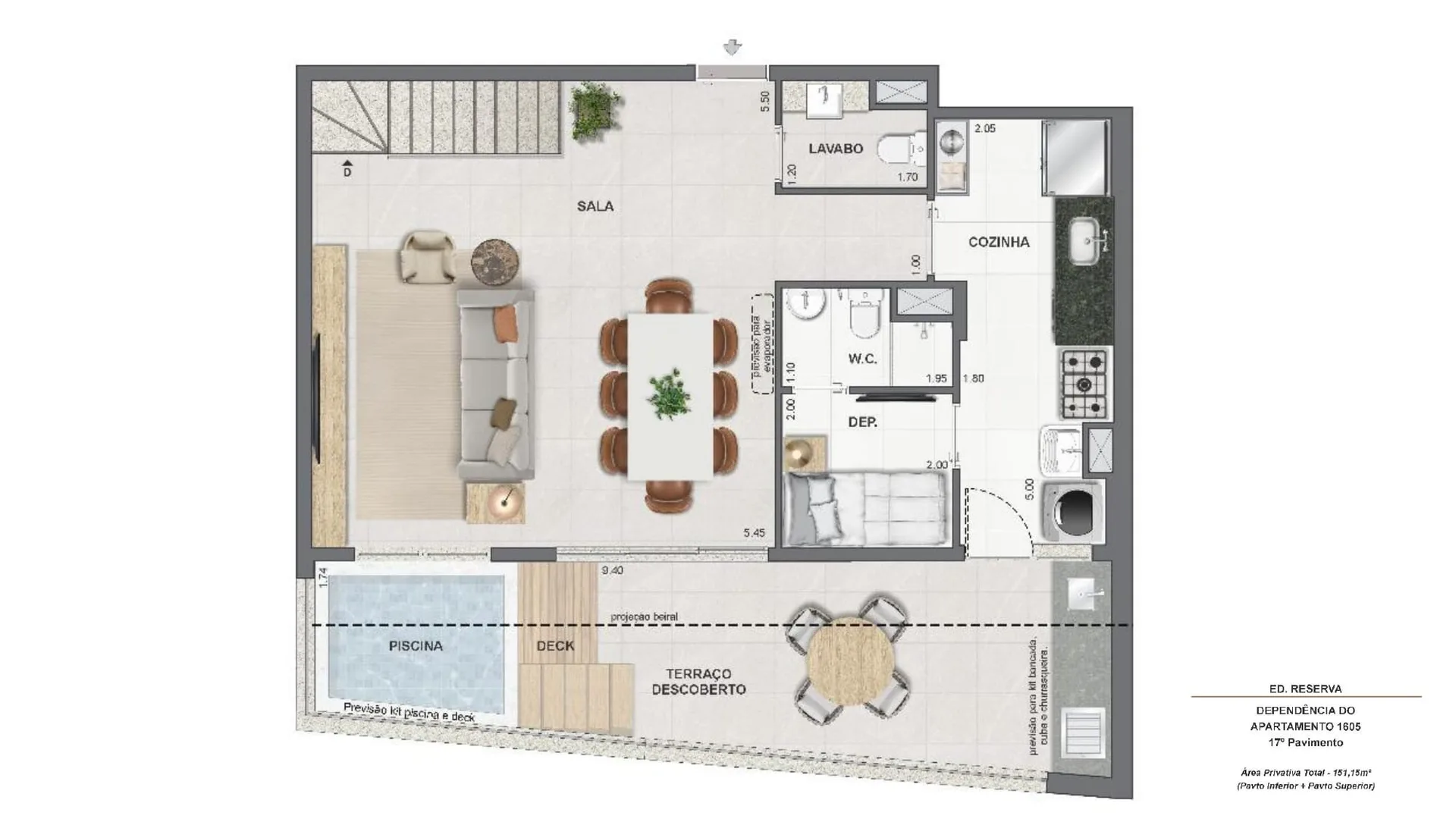 Planta 36: Endless Peninsula, apartamento de alto padrão na Barra da Tijuca, Rio de Janeiro